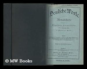 Seller image for Deutsche Worte. Monatshefte Herausgegeben Von E. Pernerstorfer. XVI: Jahrgang 1896 for sale by MW Books Ltd.