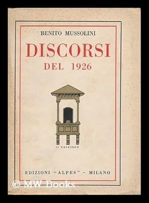 Seller image for Discorsi Del 1926 / Benito Mussolini for sale by MW Books Ltd.