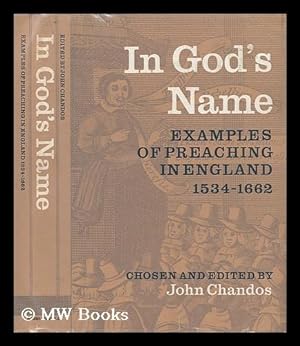 Seller image for In God's Name - Examples of Preaching in England 1534-1662 for sale by MW Books Ltd.