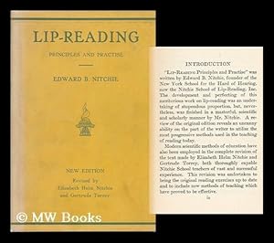 Immagine del venditore per Lip-Reading Principles and Practise venduto da MW Books