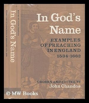 Seller image for In God's Name - Examples of Preaching in England 1534-1662 for sale by MW Books