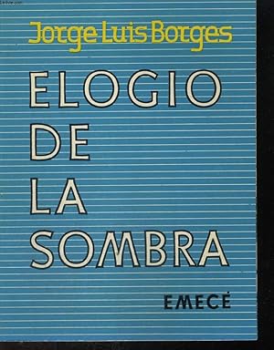 Imagen del vendedor de ELOGIO DE LA SOMBRA a la venta por Le-Livre