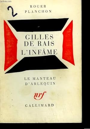 Seller image for GILLES DE RAIS, L'INFAME. for sale by Le-Livre