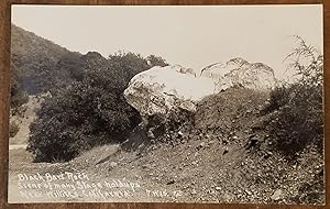 BLACK BART ROCK Real Photo Post Card (RPPC) "Scene of many stage holdups Near Willitts California