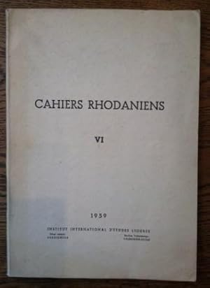 Cahiers rhodaniens VI