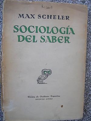 Imagen del vendedor de SOCIOLOGIA DEL SABER a la venta por Domiduca Libreros