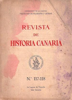 REVISTA DE HISTORIA CANARIA - Nos. 117 y 118. Año XXX, enero a junio 1957. Tomo XXIII