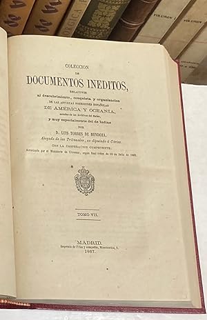 Coleccin de documentos inditos relativos al descubrimiento, conquista y organizacin de las ...