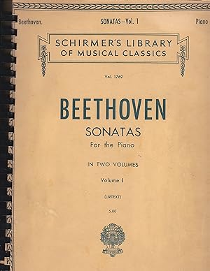 Beethoven Sonatas for The piano in Two Volumes (Urtext) Schirmer's Library of Musical Classics Vo...