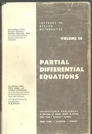 Partial Differential Equations (Lectures in Applied Mathematics, Vol. 3)