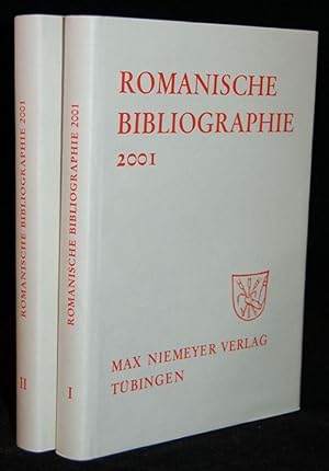 Bild des Verkufers fr ROMANISCHE BIBLIOGRAPHIE 2001 (2 Volumes; Complete) zum Verkauf von BLACK SWAN BOOKS, INC., ABAA, ILAB