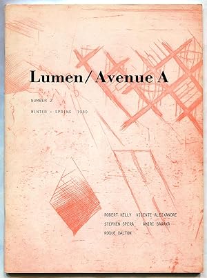 Imagen del vendedor de Lumen / Avenue A - Winter - Spring 1980 a la venta por Between the Covers-Rare Books, Inc. ABAA