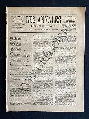 LES ANNALES POLITIQUES ET LITTERAIRES-N°635-25 AOUT 1895