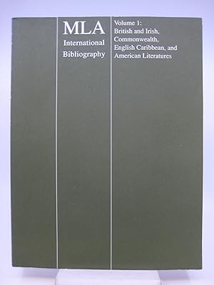 Seller image for 1994 MLA International Bibliography of Books and Articles on the Modern Languages and Literatures: British and Irish, Commonwealth, English Caribbean, and American Literatures for sale by Shelley and Son Books (IOBA)