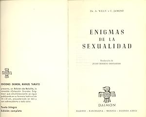 Seller image for ENIGMAS DE LA SEXUALIDAD for sale by Libreria 7 Soles