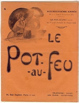 Le Pot-au-Feu. Dix-neuvième année. N°4 - Samedi 18 Février 1911