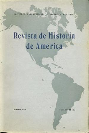 Imagen del vendedor de Revista de historia de America. Nmeros 35-36 a la venta por Kaaterskill Books, ABAA/ILAB