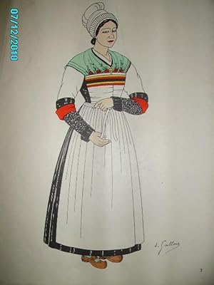 Immagine del venditore per AUVERGNE,CANTAL,GRAVURE:COSTUMES DES PROVINCES FRANCAISES(XVIIIe-XIXe) venduto da Bibliofolie