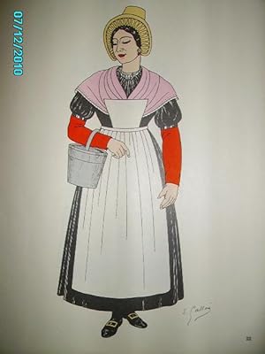 Immagine del venditore per FLANDRE,GRAVURE:COSTUMES DES PROVINCES FRANCAISES(XVIIIe-XIXe) venduto da Bibliofolie
