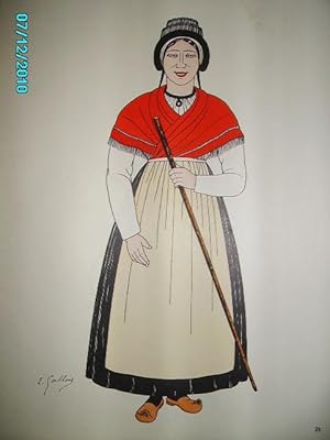 Immagine del venditore per GUYENNE,HAUT-QUERCY,GRAVURE:COSTUMES DES PROVINCES FRANCAISES(XVIIIe-XIXe) venduto da Bibliofolie