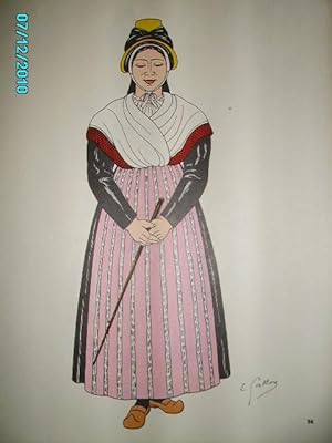 Immagine del venditore per MARCHE,CREUSE,GRAVURE:COSTUMES DES PROVINCES FRANCAISES(XVIIIe-XIXe) venduto da Bibliofolie