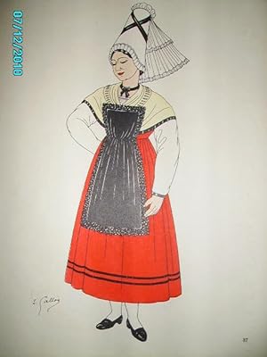 Immagine del venditore per NORMANDIE,GRAVURE:COSTUMES DES PROVINCES FRANCAISES(XVIIIe-XIXe) venduto da Bibliofolie