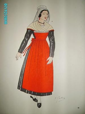 Immagine del venditore per TOURAINE,SAINTES,GRAVURE:COSTUMES DES PROVINCES FRANCAISES(XVIIIe-XIXe) venduto da Bibliofolie