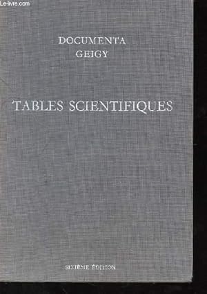 Bild des Verkufers fr TABLES SCIENTIFIQUES SIXIEME EDITION zum Verkauf von Le-Livre