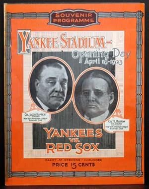 Official Souvenir Program: Yankee Stadium-- Opening Day April 18th, 1923