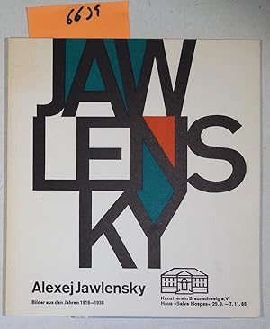 Bild des Verkufers fr Alexej Jawlensky - Bilder Aus Den Jahren 1916-1938 - Kunstverein Braunschweig Haus "Salve Hospes" 26. September - 7. November 1965 zum Verkauf von Antiquariat Trger