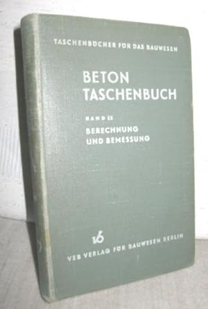 Betontaschenbuch Band II (Berechnung und Bemessung)