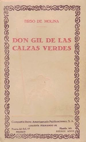 Imagen del vendedor de DON GIL DE LAS CALZAS VERDES a la venta por Librera Torren de Rueda