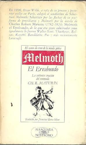 Seller image for MELMOTH EL ERRABUNDO. for sale by Librera Javier Fernndez