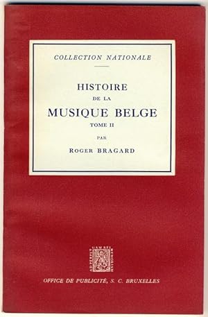 Histoire de la musique belge. Tome II (de 1600 à 1750)