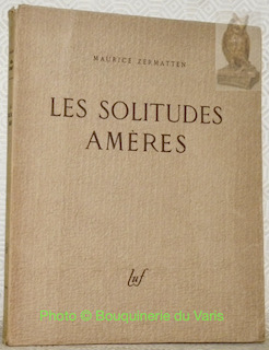 Image du vendeur pour Les Solitudes Amres. mis en vente par Bouquinerie du Varis