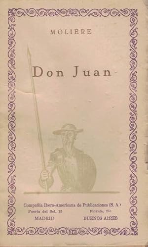 Image du vendeur pour DON JUAN. Comedia en cinco Actos mis en vente par Librera Torren de Rueda