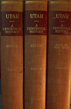 Immagine del venditore per UTAH A CENTENNIAL HISTORY THREE (3) VOLUME SET venduto da Wilson Book Research