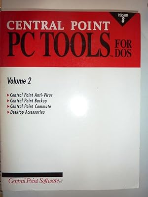 "CENTRAL POINT PC TOOLS For Dos Volume 1Getting Started, PC Tools Desktop, Data Recovery and Syst...