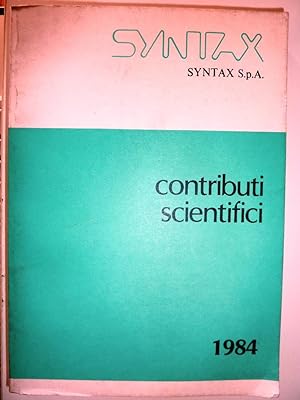"SYNTAX S.p.a. CONTRIBUTI SCIENTIFICI 1984"