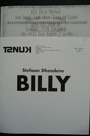 Imagen del vendedor de Stefaan Dheedene : Billy (Kunst Nu) a la venta por The land of Nod - art & books