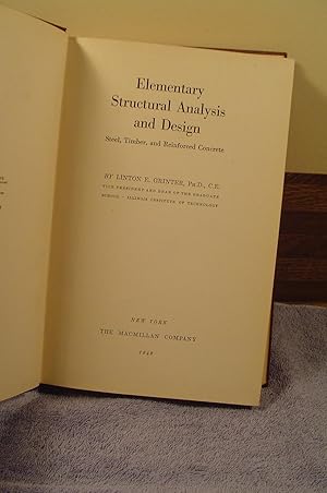 Seller image for Elementary Structural Analysis and Design for sale by M and N Books and Treasures