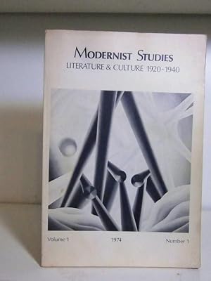 Bild des Verk�ufers f�r Modernist Studies: Literature and Culture 1920-1940. Volume 1 Number 1, 1974 zum Verkauf von BRIMSTONES