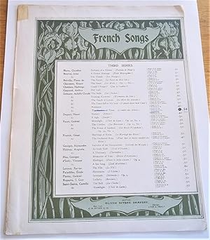 Seller image for The Shadow of Trees (L'ombre Des Arbres): Ariette No. 3, Original Key C-Sharp (Sheet Music) for sale by Bloomsbury Books