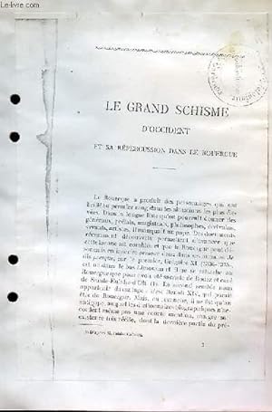 Seller image for Le Grand Schisme d'Occident et sa Rpercussion dans le Rouergue. for sale by Le-Livre