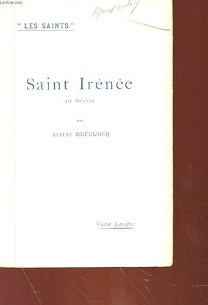 Bild des Verkufers fr SAINT IRENEE (II SIECLE) zum Verkauf von Le-Livre