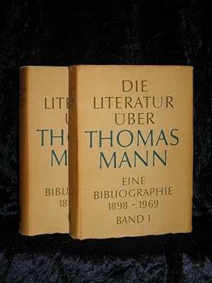 Bild des Verkufers fr Die Literatur ber Thomas Mann. Eine Bibliographie 1898 - 1969. Bd. 1 + 2 zum Verkauf von Versandantiquariat Rainer Kocherscheidt