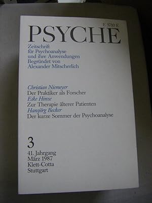 Psyche. Zeitschrift für Psychoanalyse und ihre Anwendung. Heft 3, 41. Jahrgang März 1987