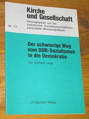 Bild des Verkufers fr Der schwierige Weg vom DDR-Sozialismus in die Demokratie zum Verkauf von Versandantiquariat Rainer Kocherscheidt