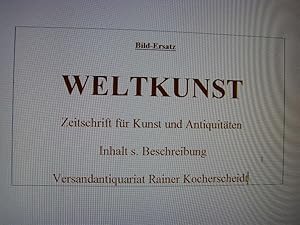 Weltkunst. Aktuelle Zeitschrift für Kunst und Antiquitäten. Nummer 6/2001. 71. Jahrgang