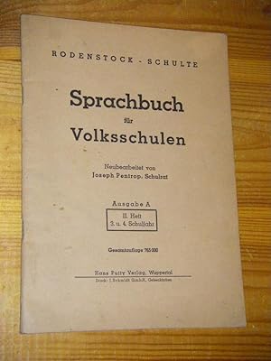 Sprachbuch für Volksschulen. Ausgabe A, II. Heft, 3. u. 4. Schuljahr